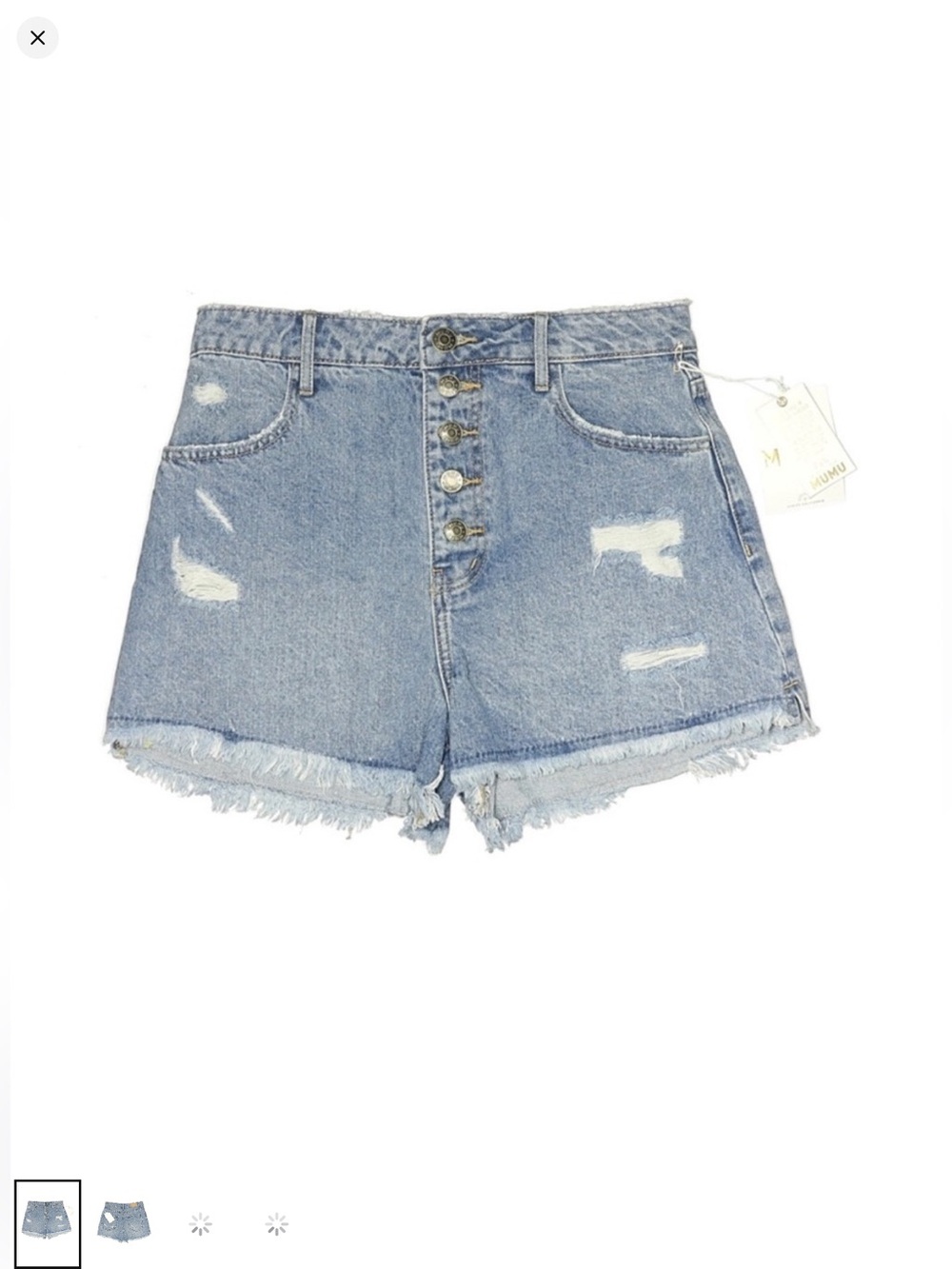 Show Me Your Mumu Arizona Button Up Playa Del Mu High Rise Shorts NEW Women’s 25